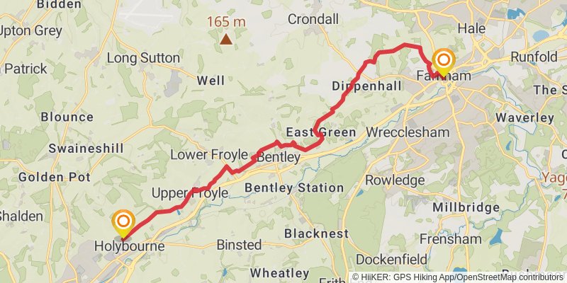 Weymouth to Newham Walk stage 11 Map