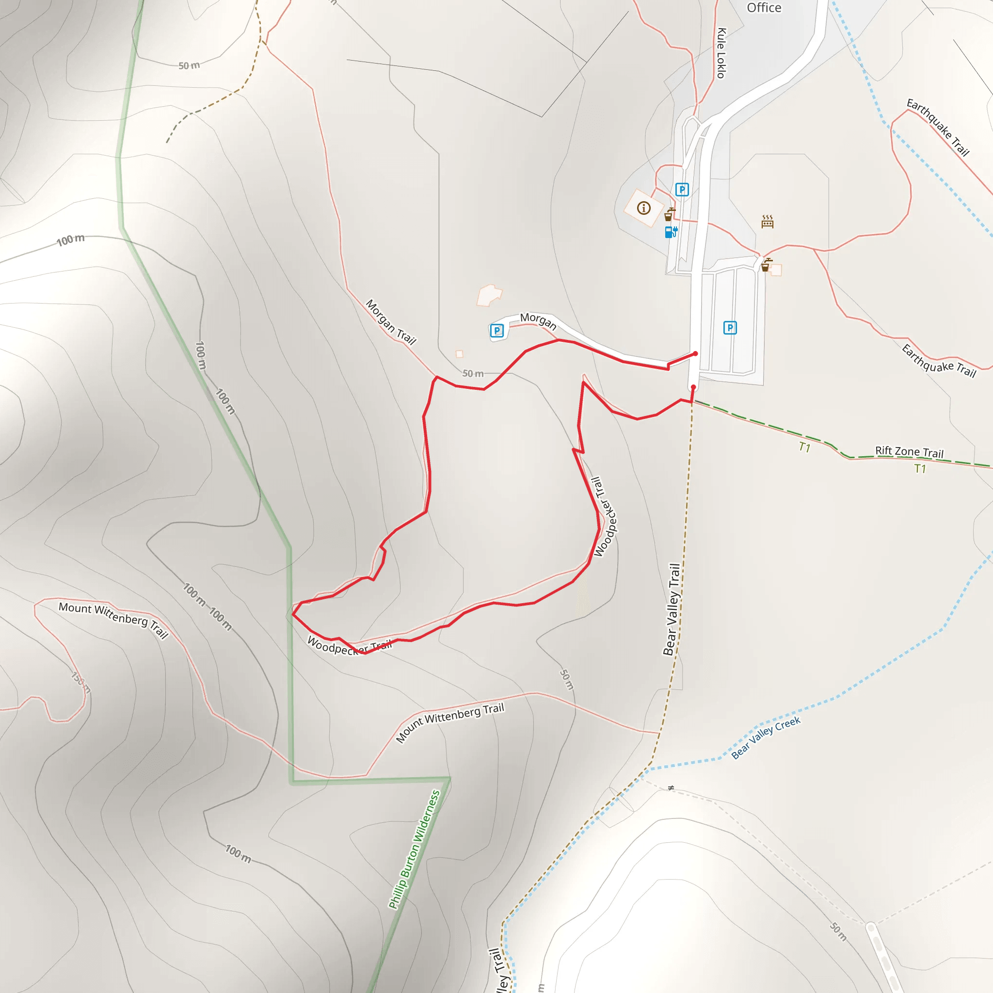Woodpecker Nature Trail mobile static map