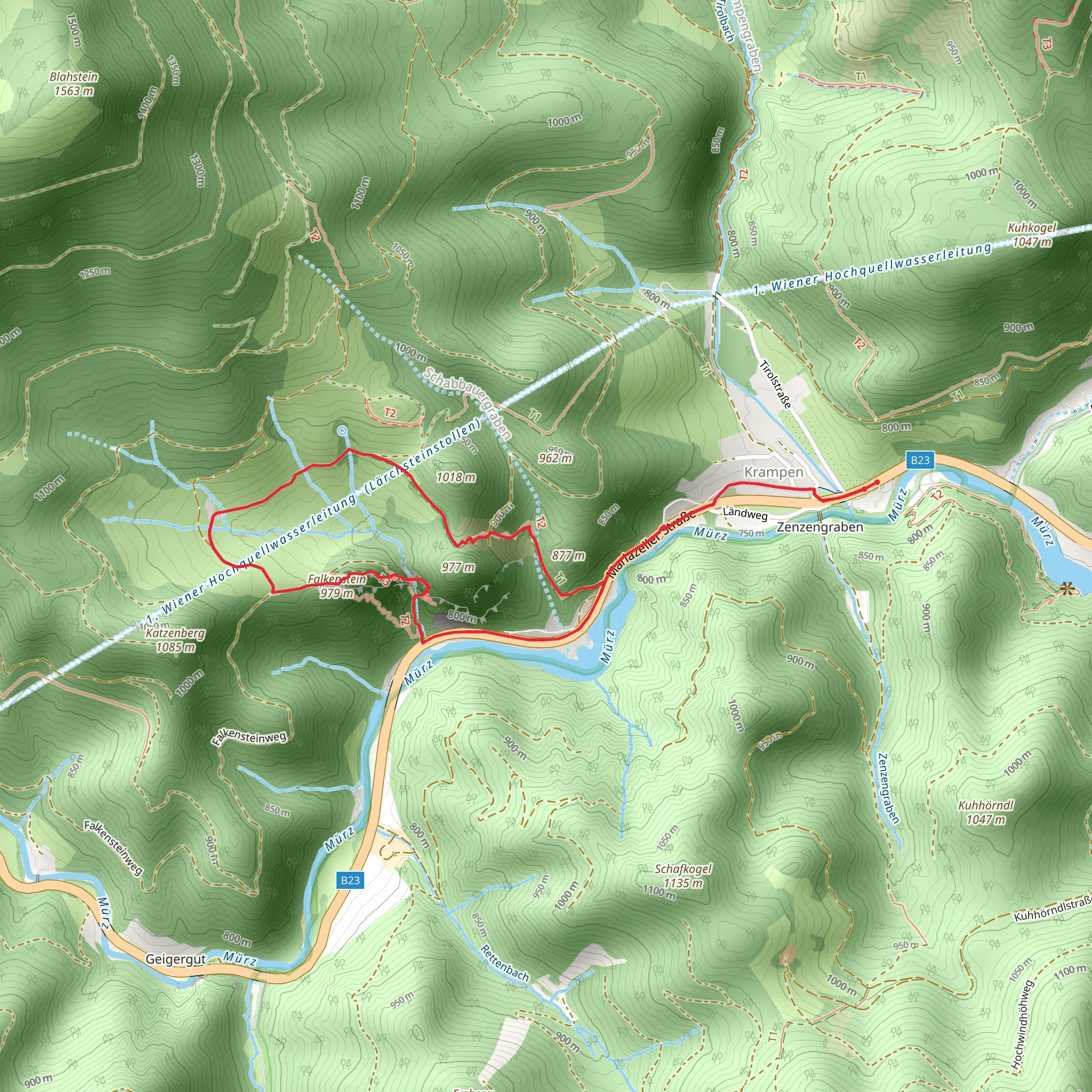 Falkenstein - via ferrata mobile static map