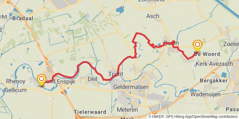 Oeverloperpad stage 9 Map