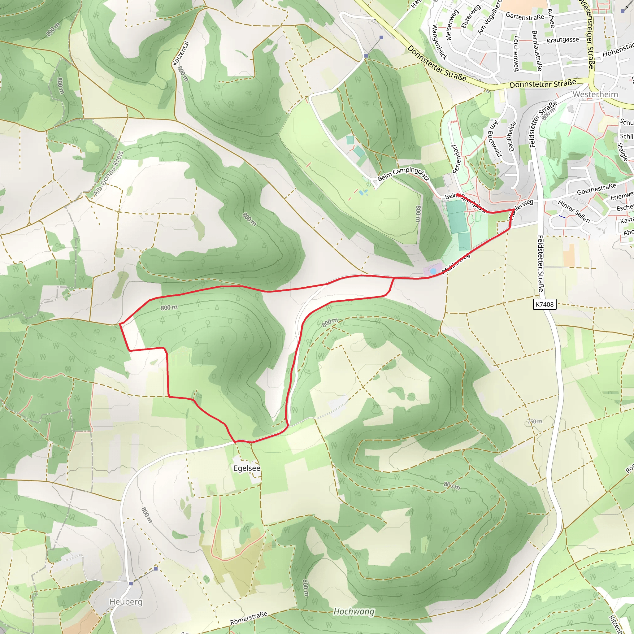 Egelsee Loop mobile static map