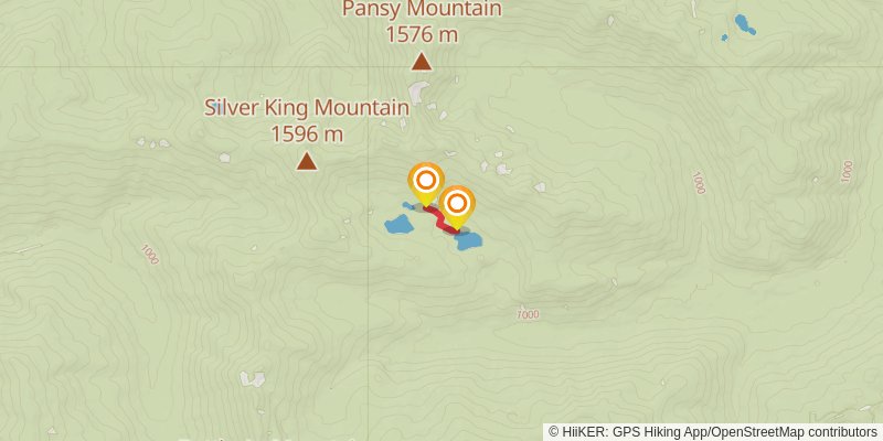 Bull of The Woods Loop spur 1 Map