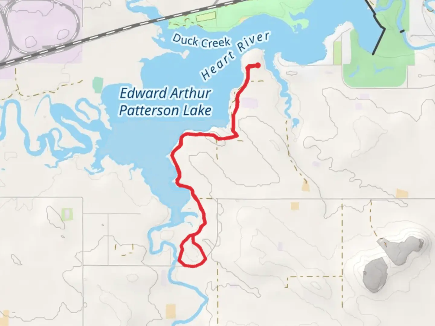 An image depicting the trail Edward Arthur Patterson Lake and Ash Creek Walk and its surrounding area.