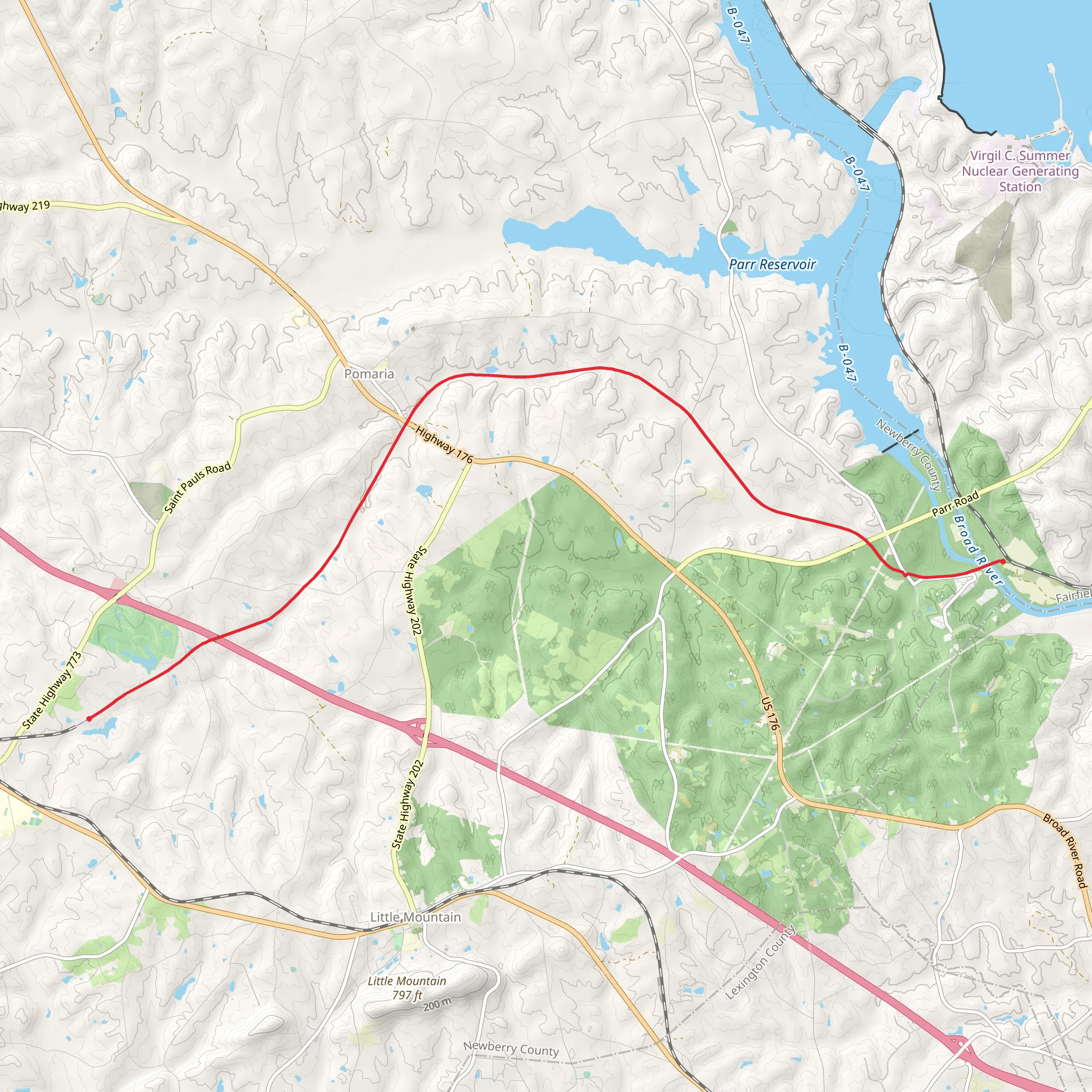 Peak to Prosperity Passage - Palmetto Trail mobile static map