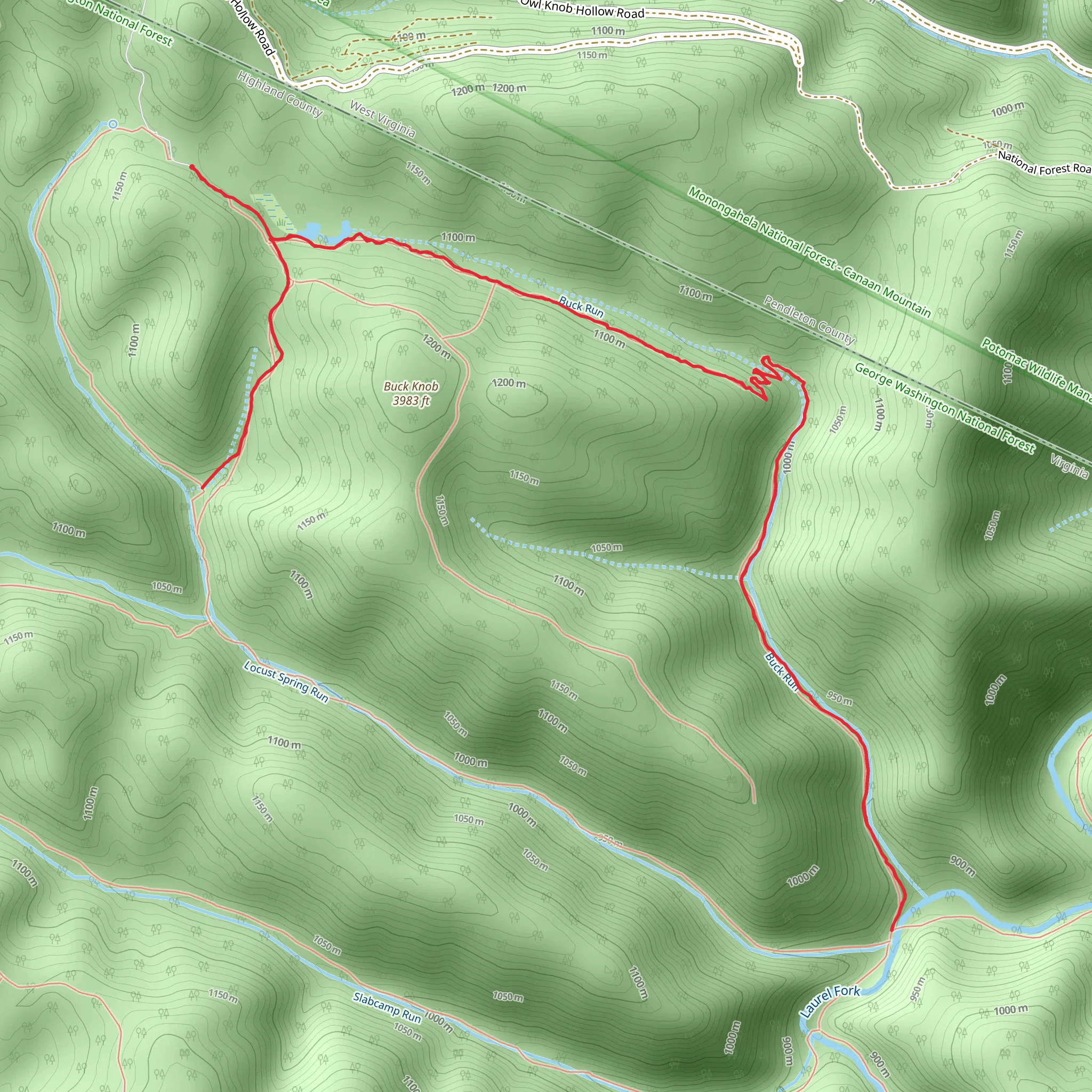 Buck Trail mobile static map