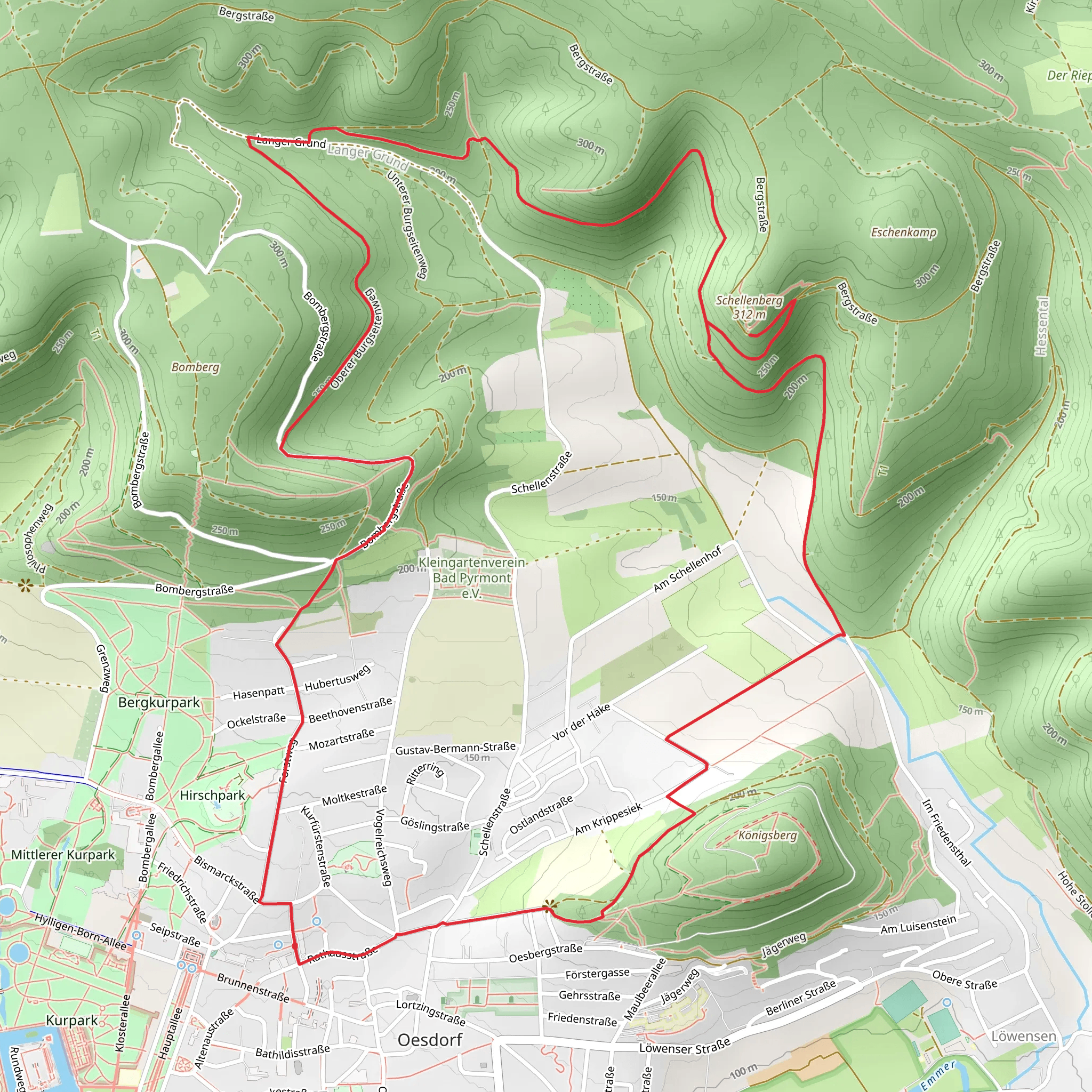 Schellenturm Loop mobile static map