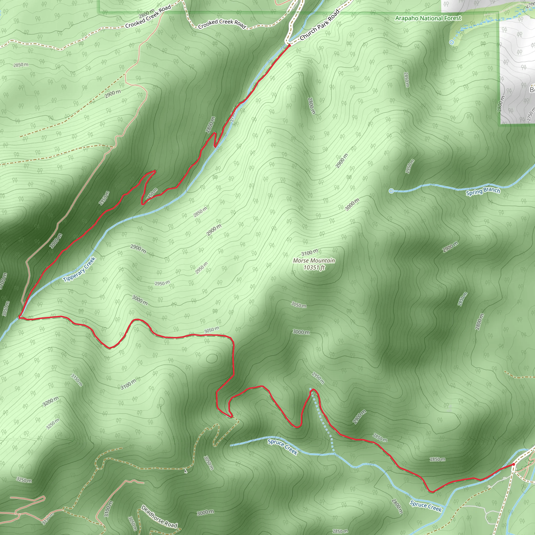 Tipperary Creek Trail mobile static map