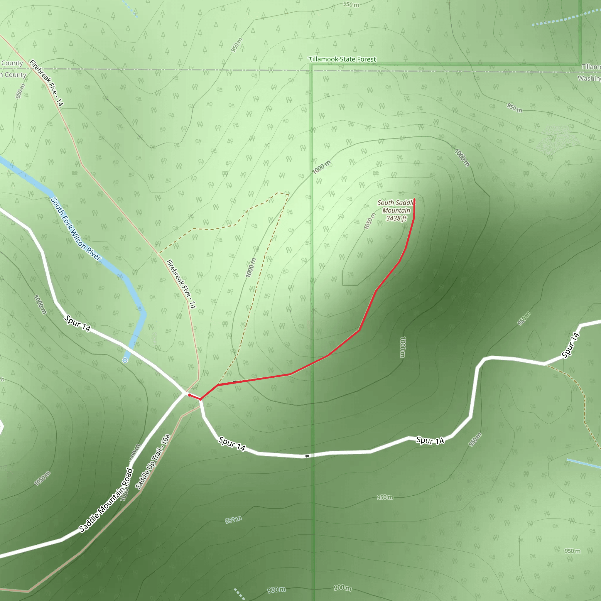 South Saddle Mountain mobile static map