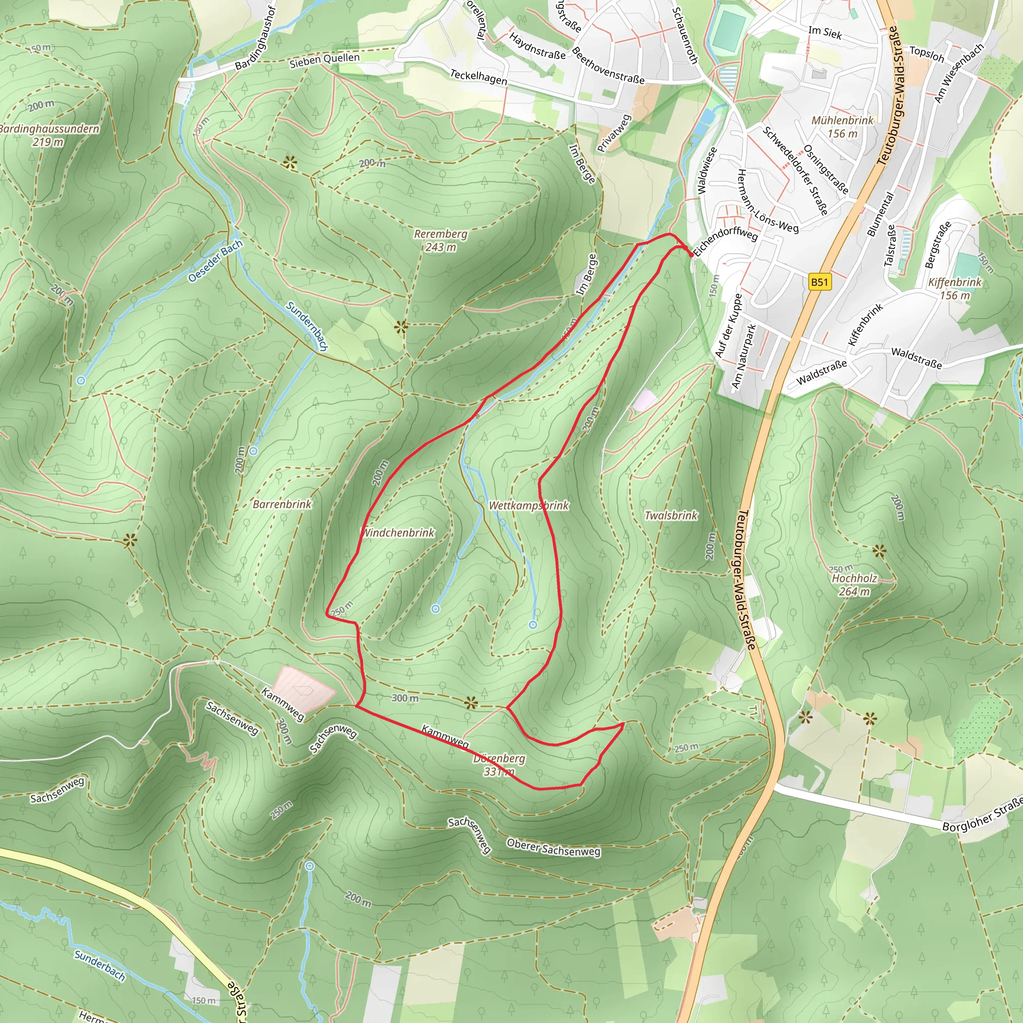 Ganz Oben Loop mobile static map