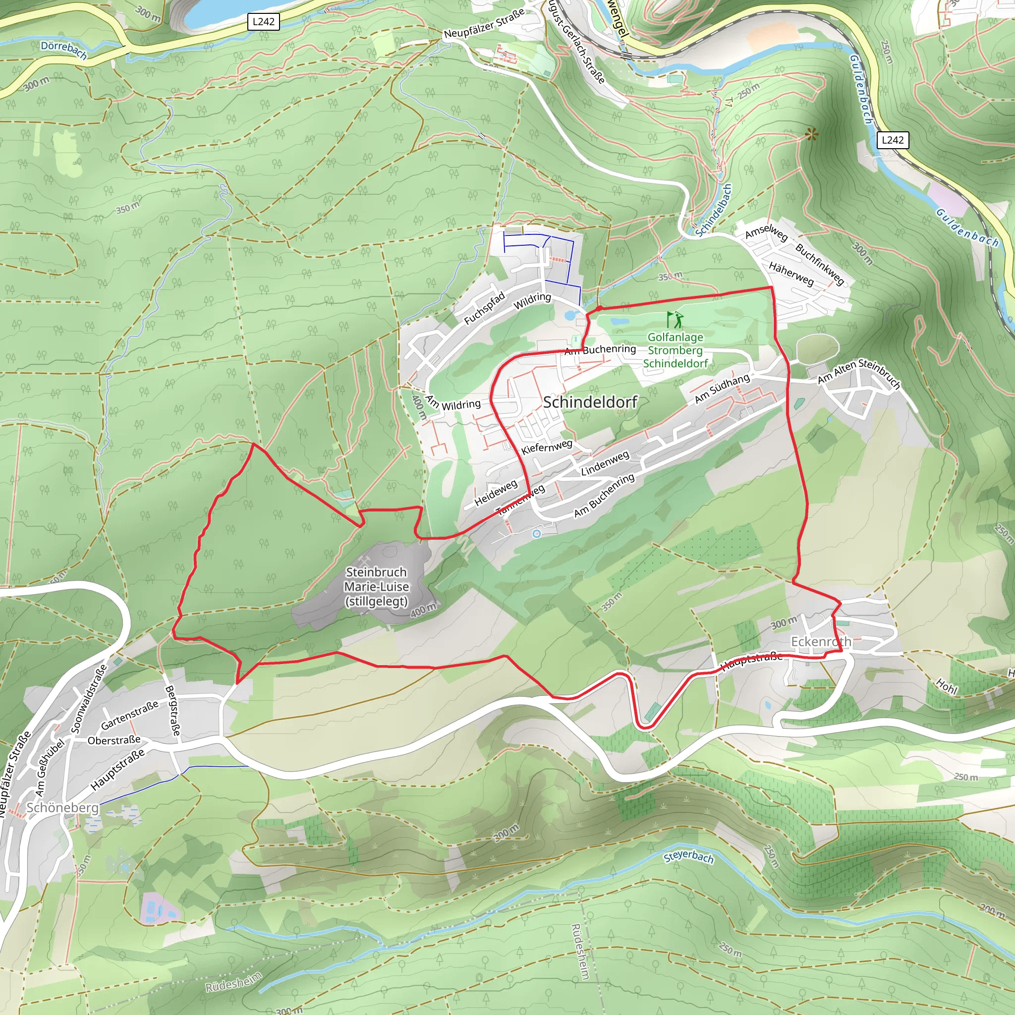 Schoener Berg Weg mobile static map