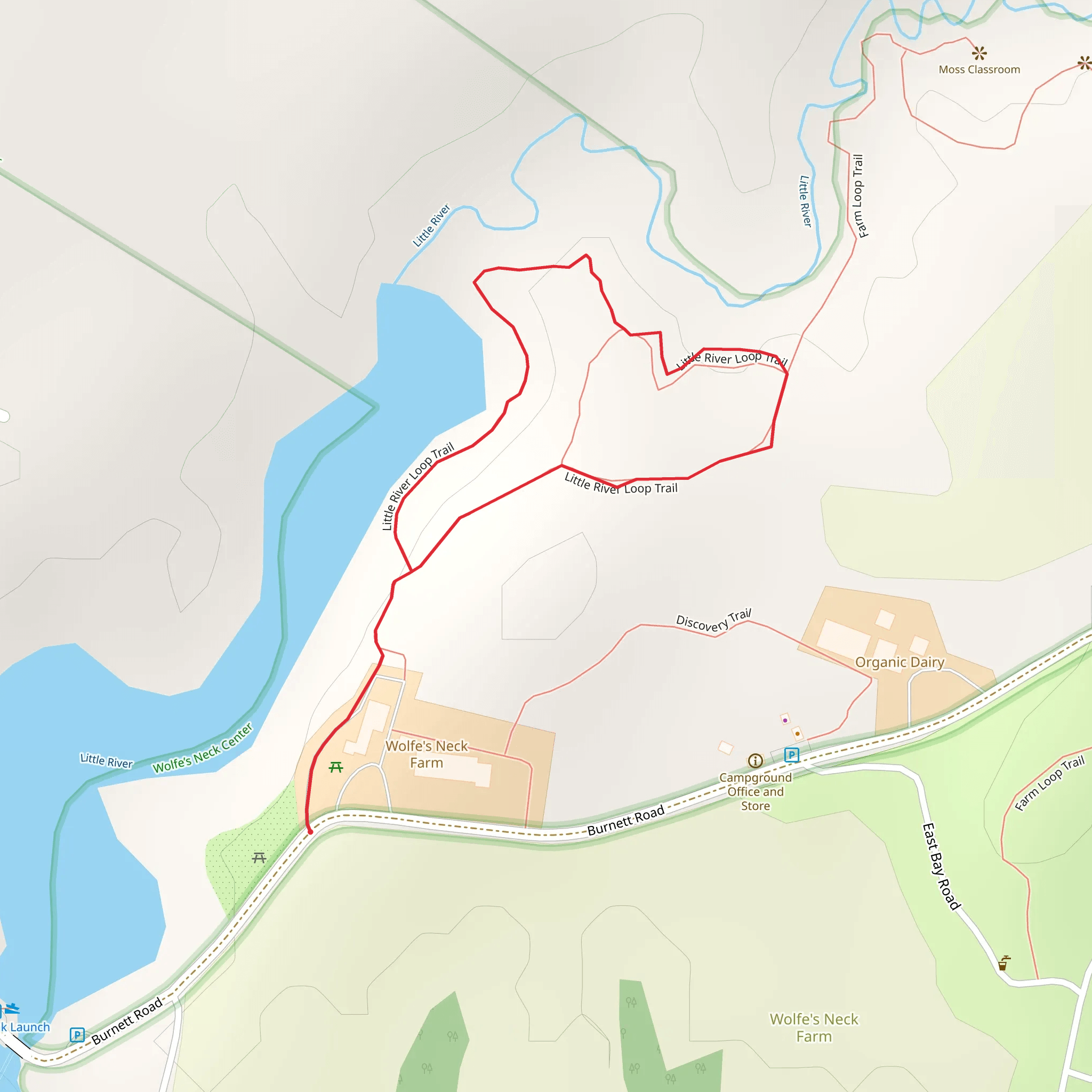 Little River from Burnett Road mobile static map