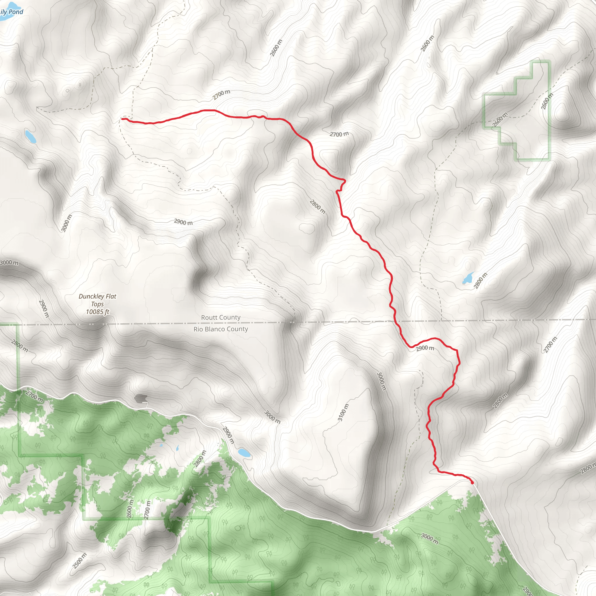 West Fish Creek Trail mobile static map