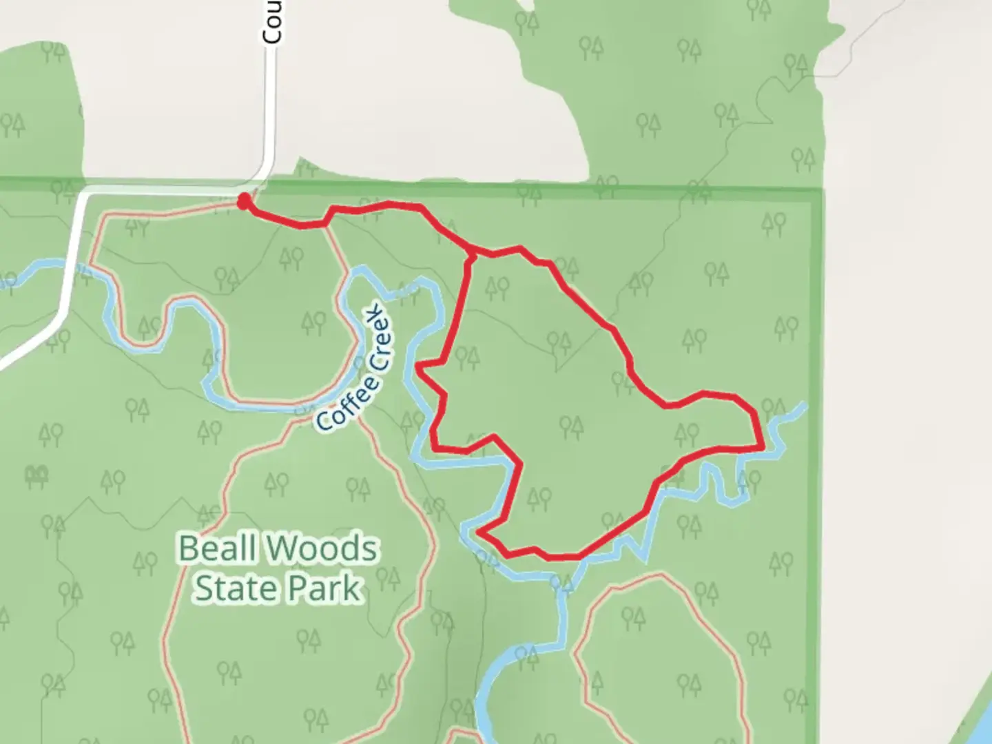 An image depicting the trail Schneck Loop Trail and its surrounding area.