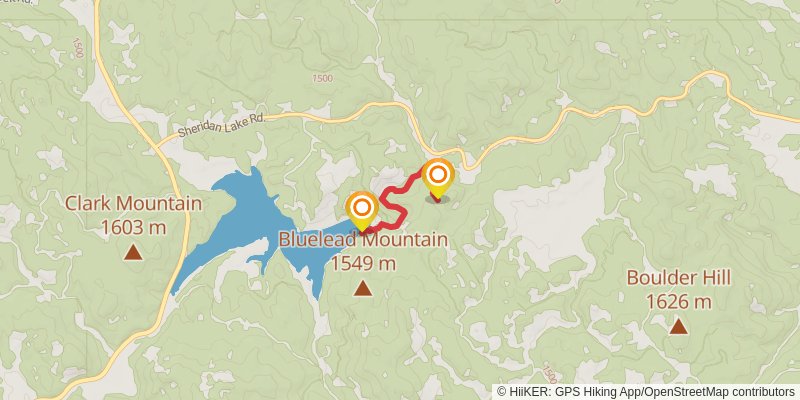 Flume Trail alt 1 Map