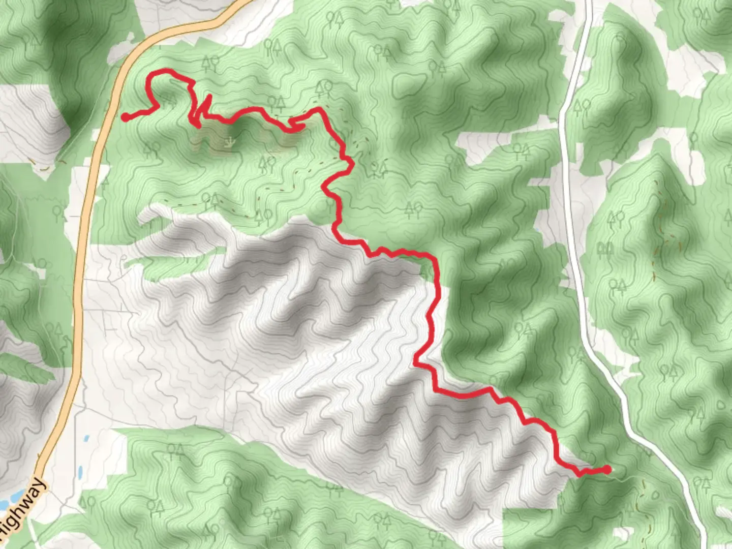 An image depicting the trail East Applegate Ridge Trail and its surrounding area.