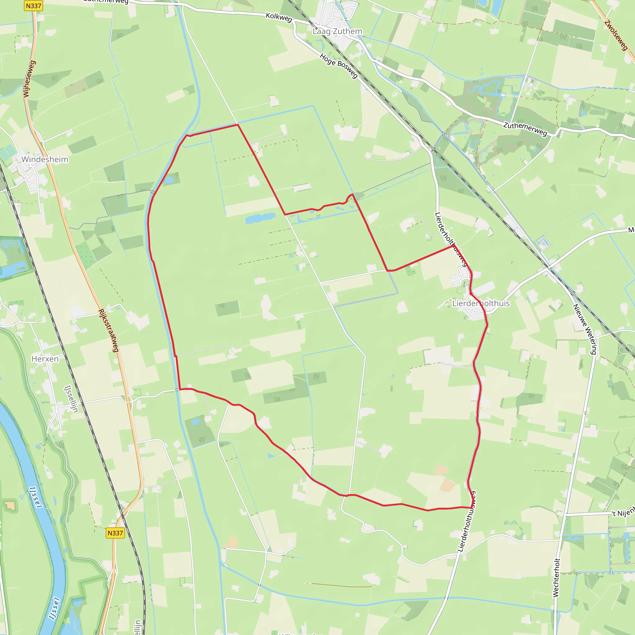 Lierderholthuis Loop mobile static map