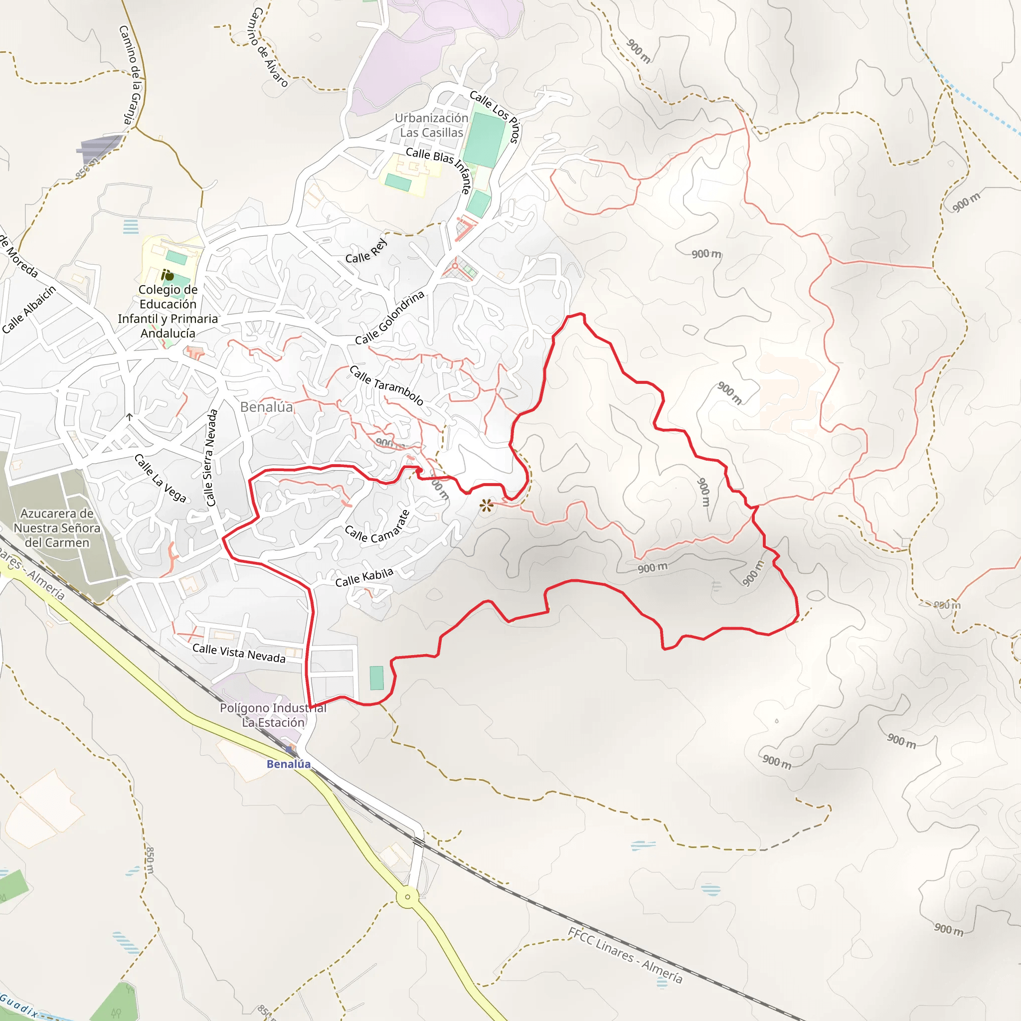 Benalúa – Badlands Loop mobile static map