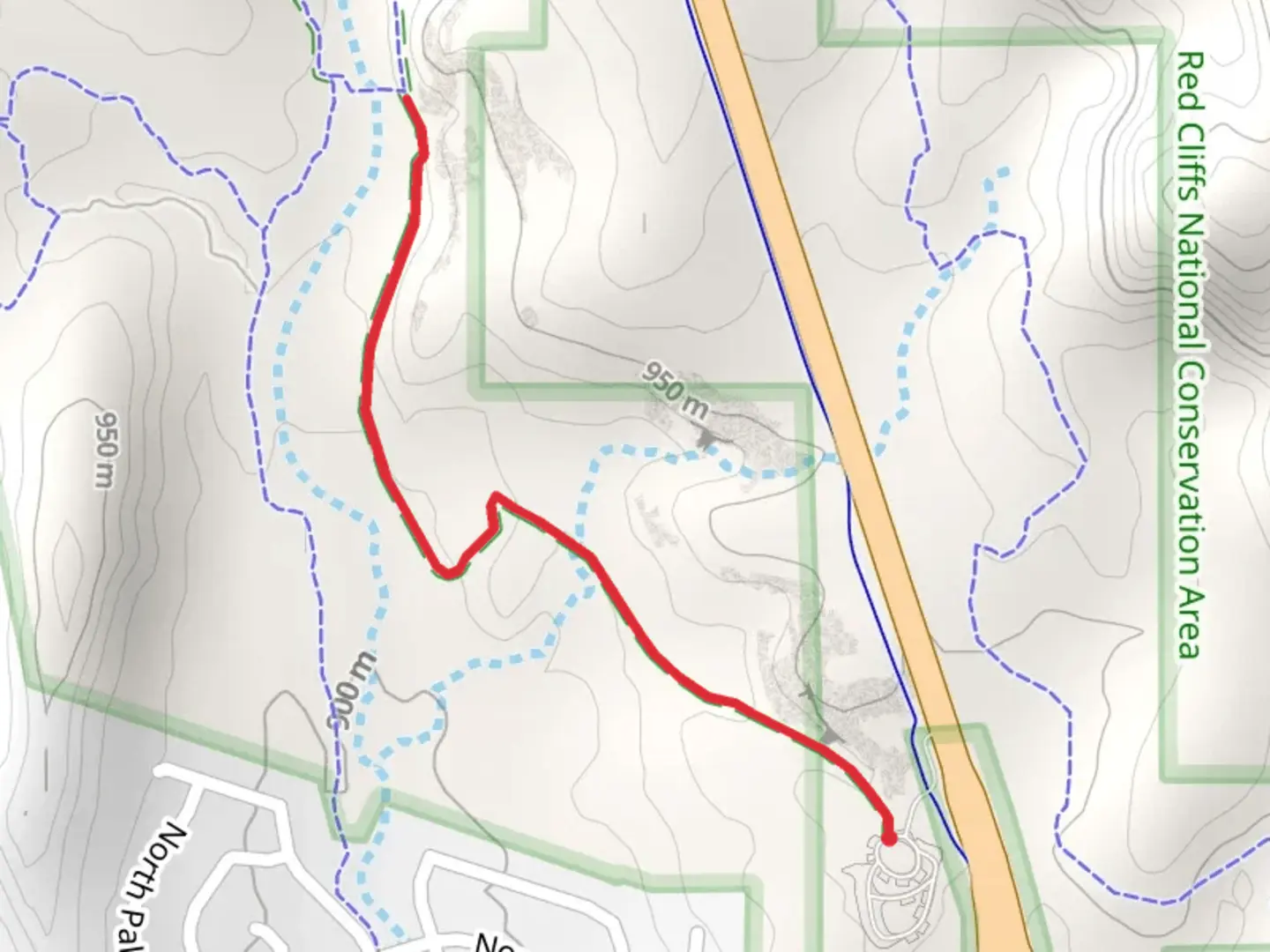 An image depicting the trail Chuckawalla Trail and its surrounding area.