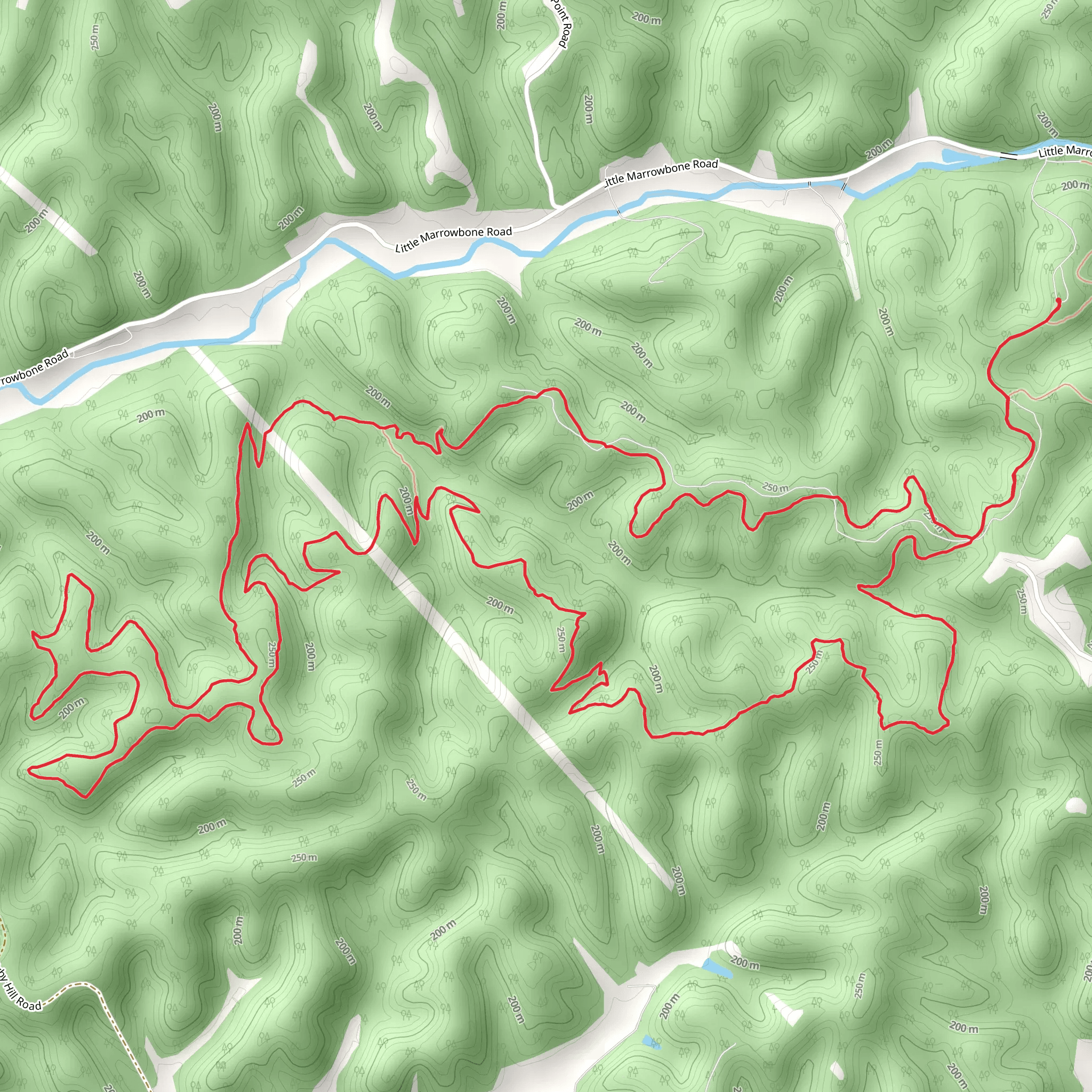 Laurel Woods Loop Trail mobile static map