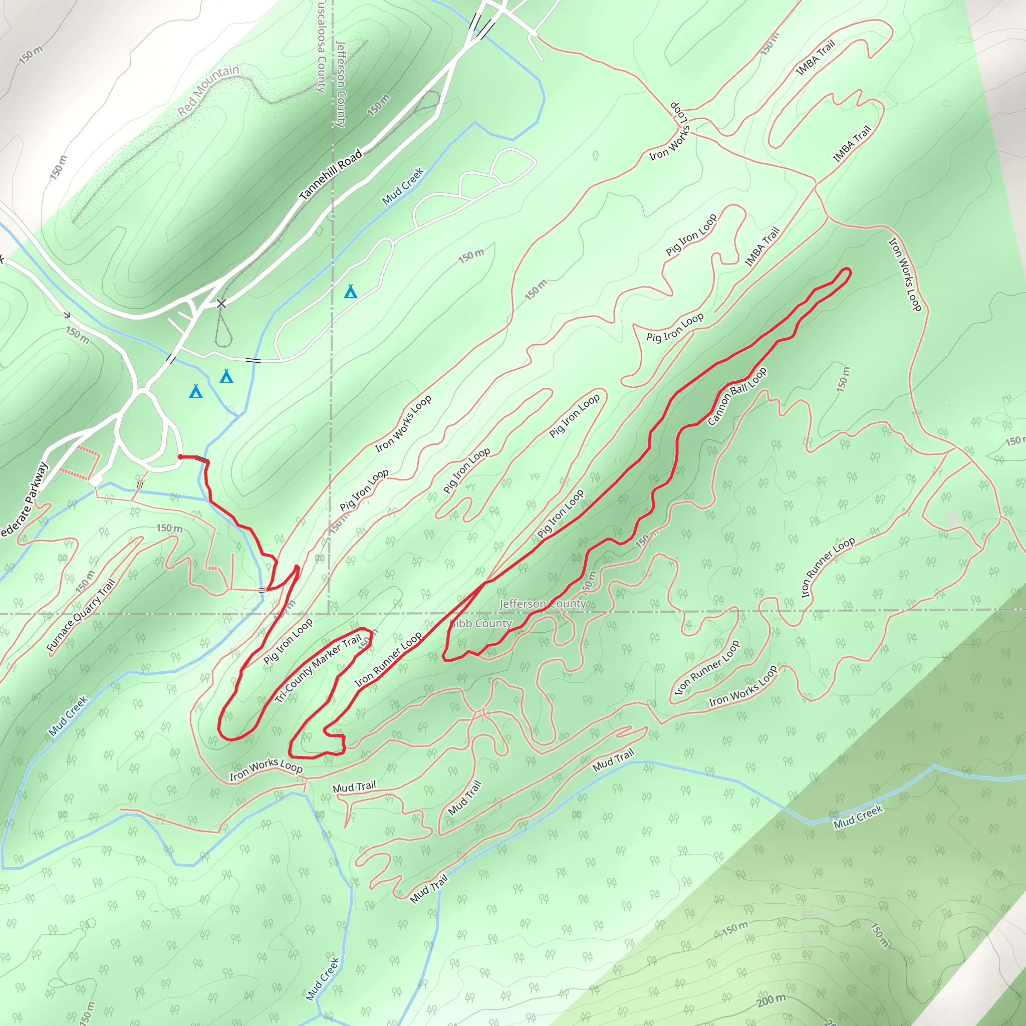 Canon Ball Loop mobile static map