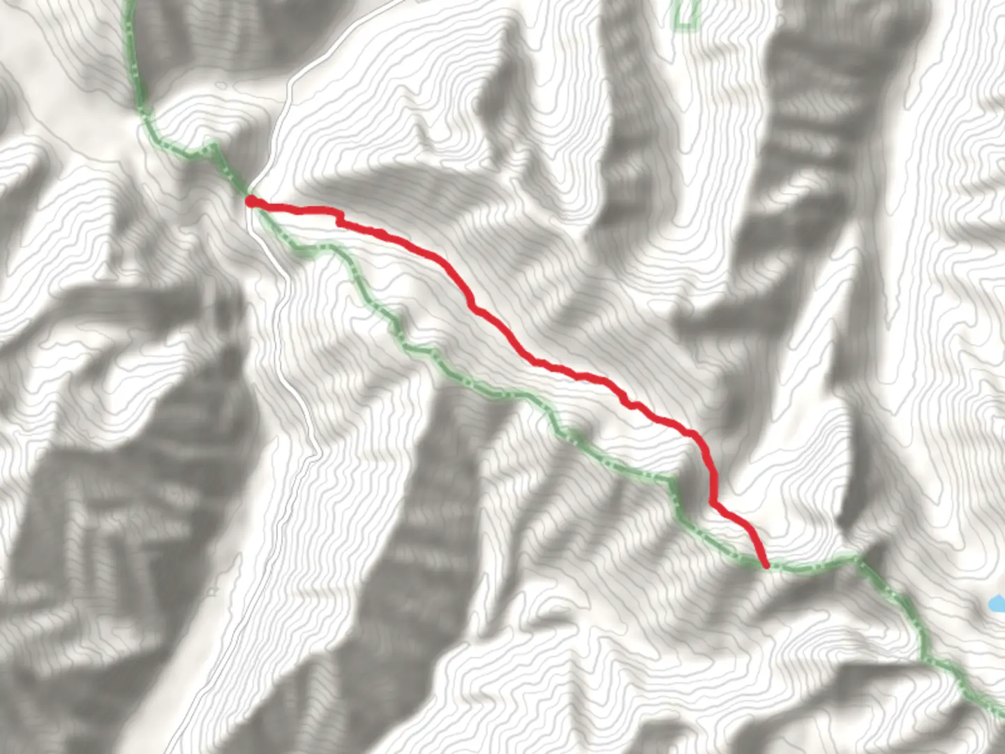 An image depicting the trail Trail Creek Summit Out and Back and its surrounding area.