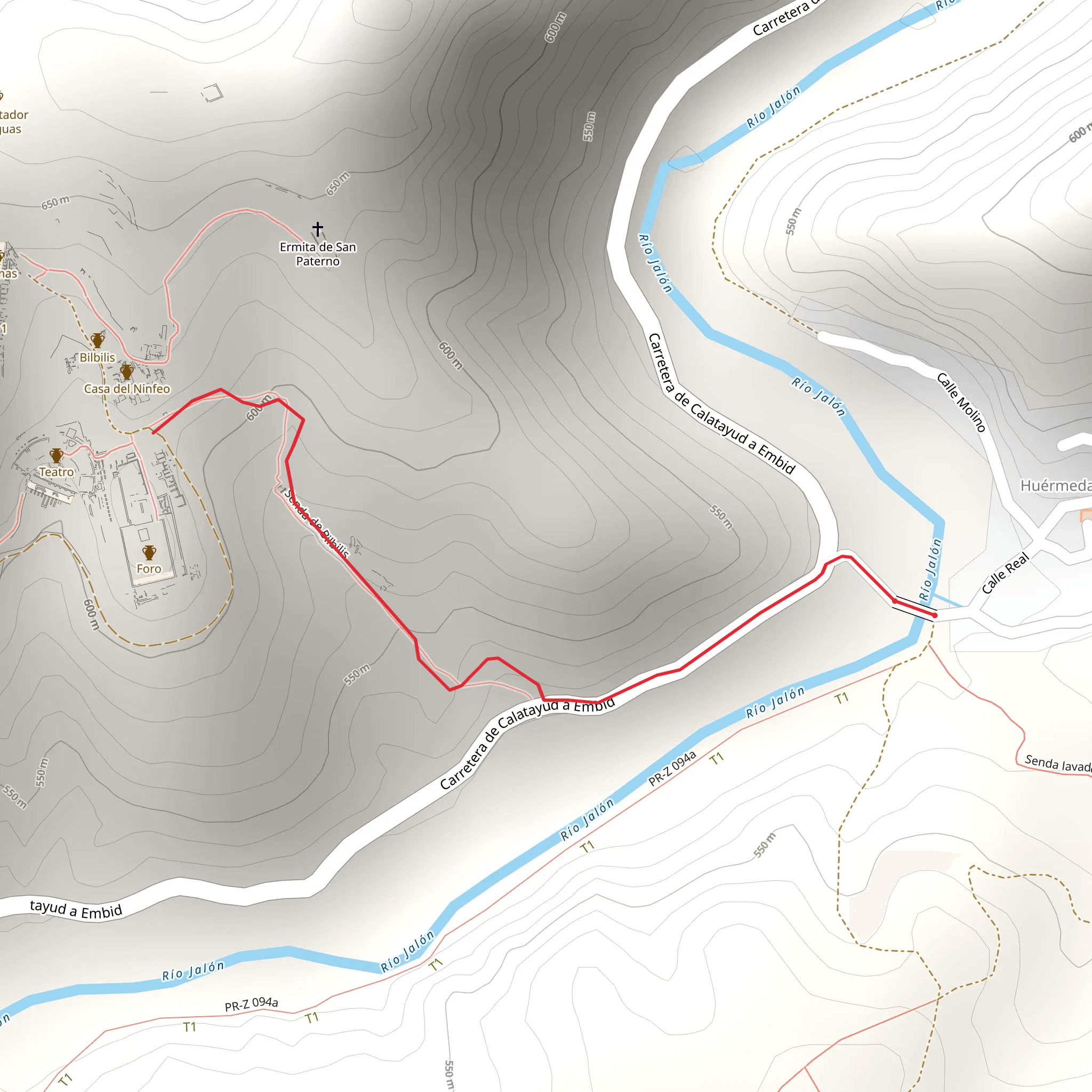 Huérmeda - Bilbilis SL Z 39 mobile static map