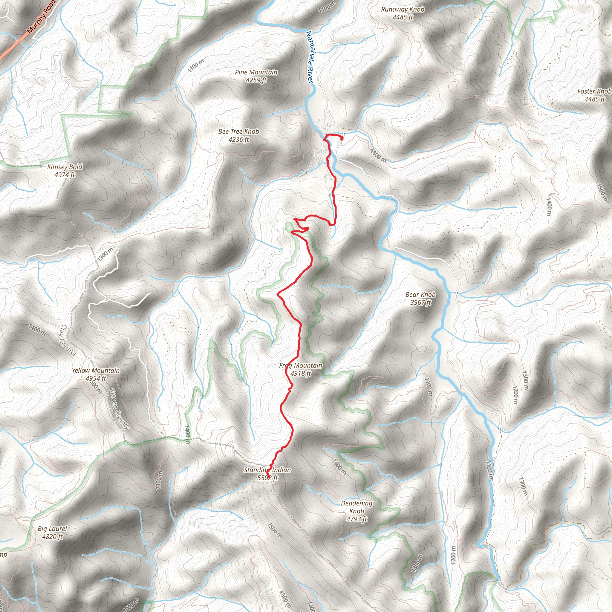 Lower Ridge Trail mobile static map