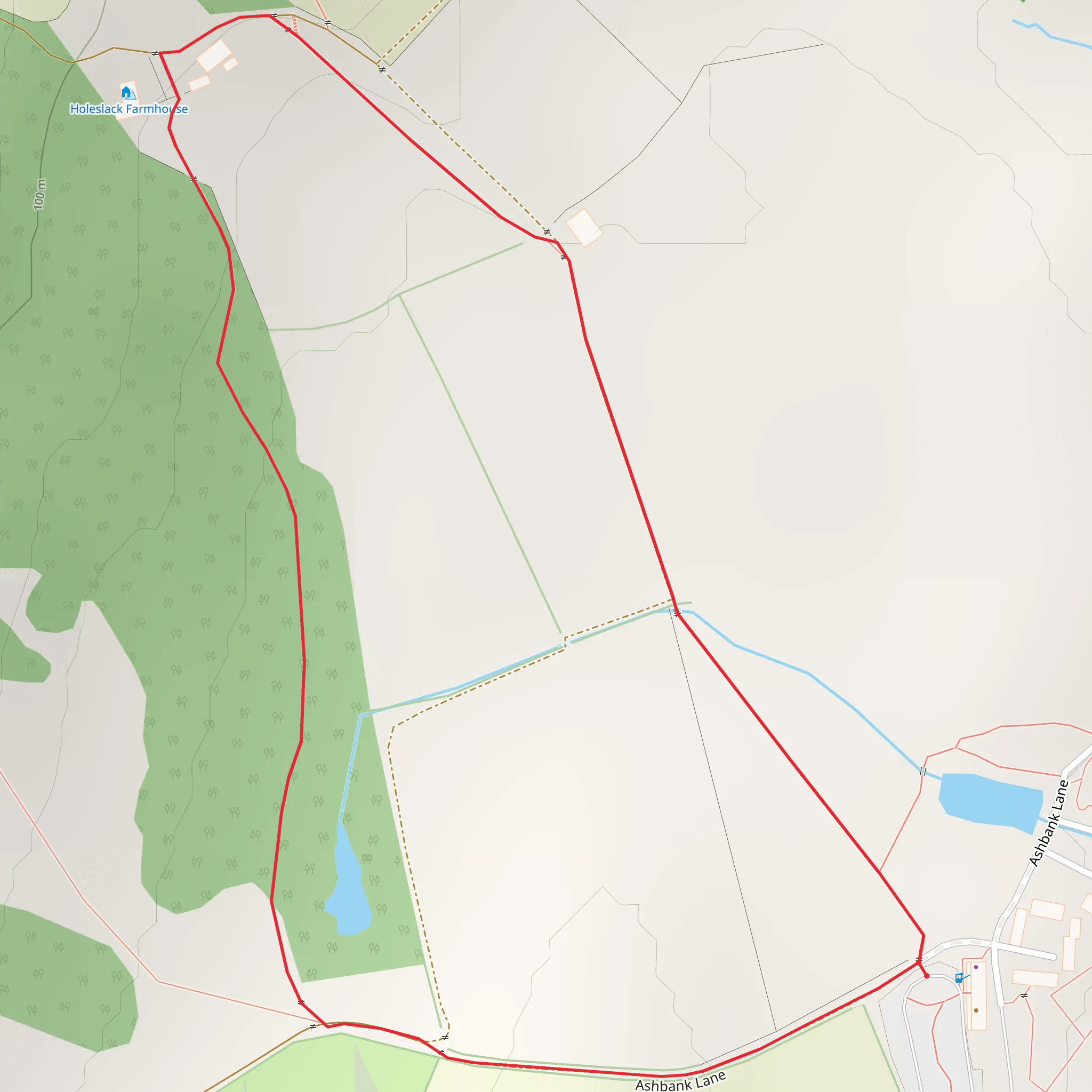 Sizergh and Holeslack Wood mobile static map