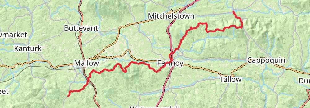 E8 Coast To Coast Walk Ireland stage 4 Map