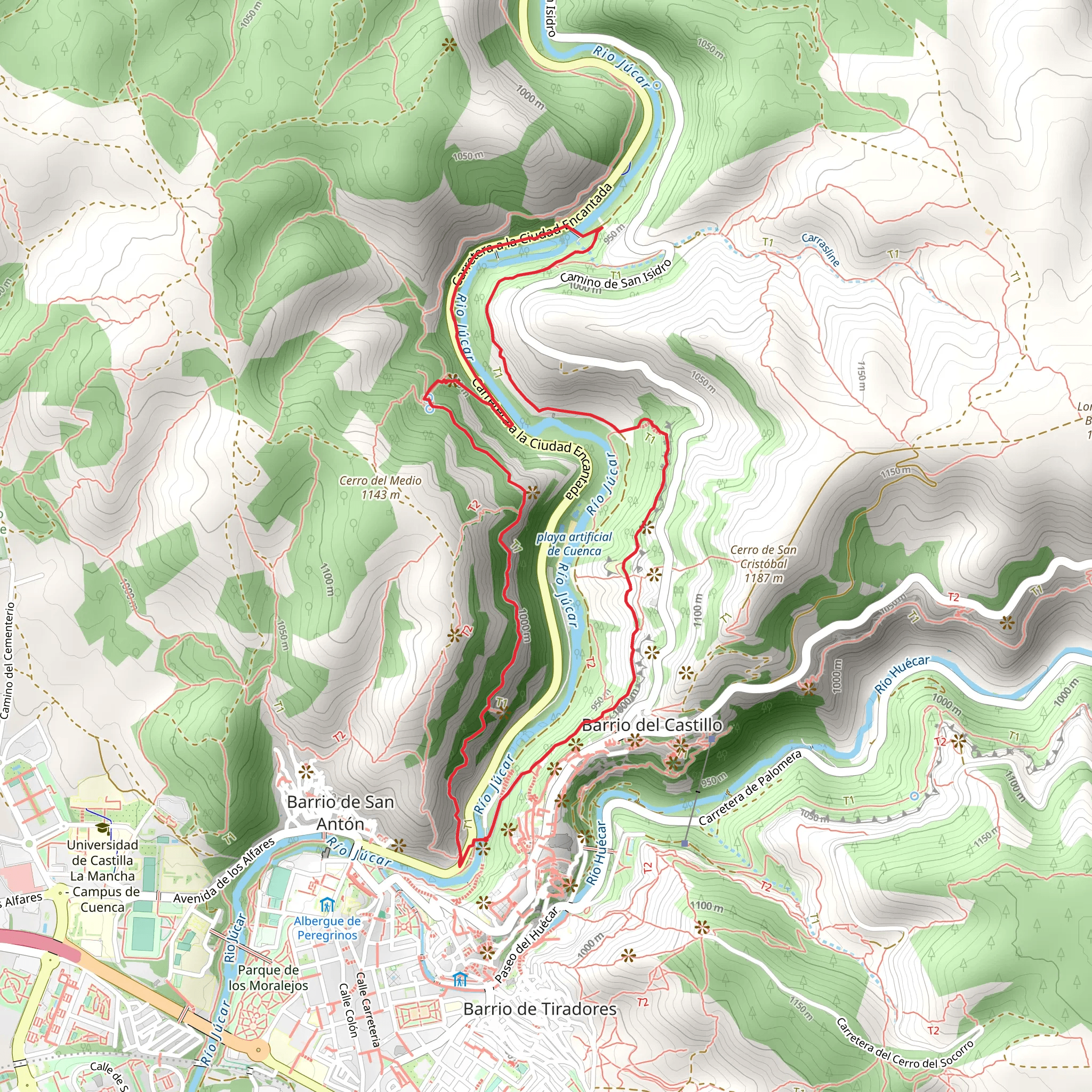 Hoz del Jucar and San Julian SL CU 11 mobile static map
