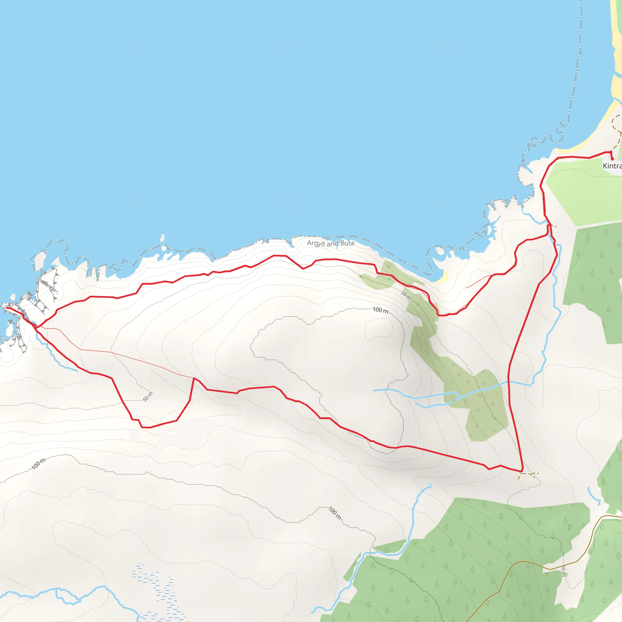 Kintra Loop via Port Alsaig mobile static map