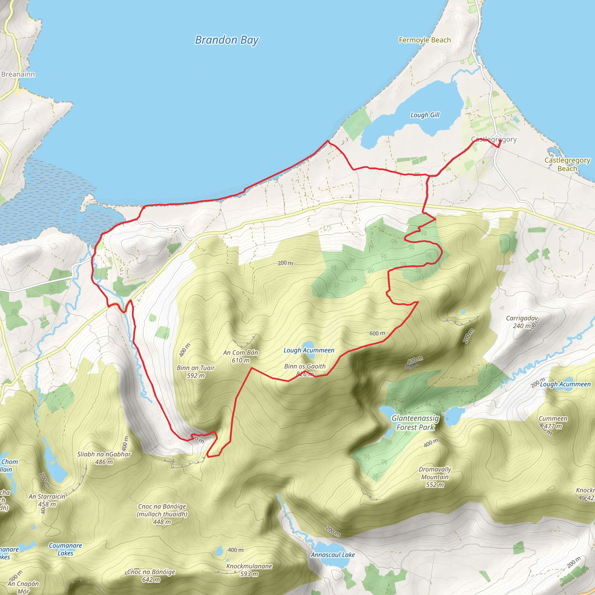 Stradbally Mountain Loop mobile static map