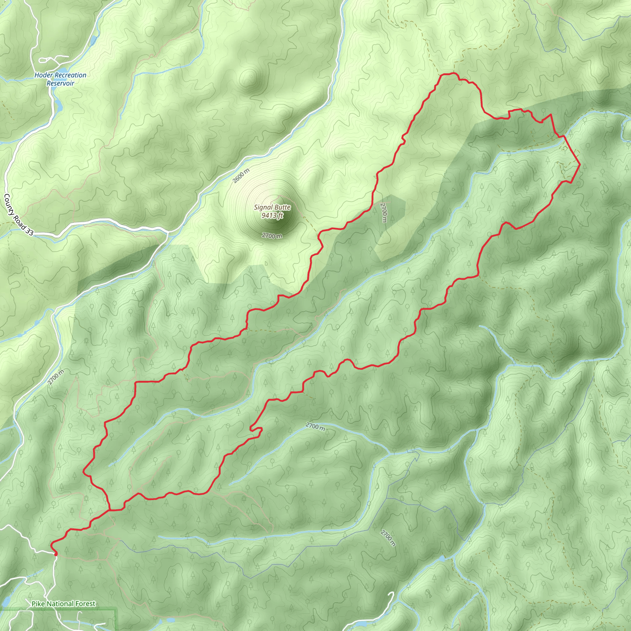 Loop around Phantom Creek via Phantom Creek Road mobile static map