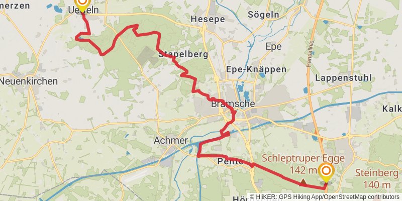 Hunenweg stage 2 Map