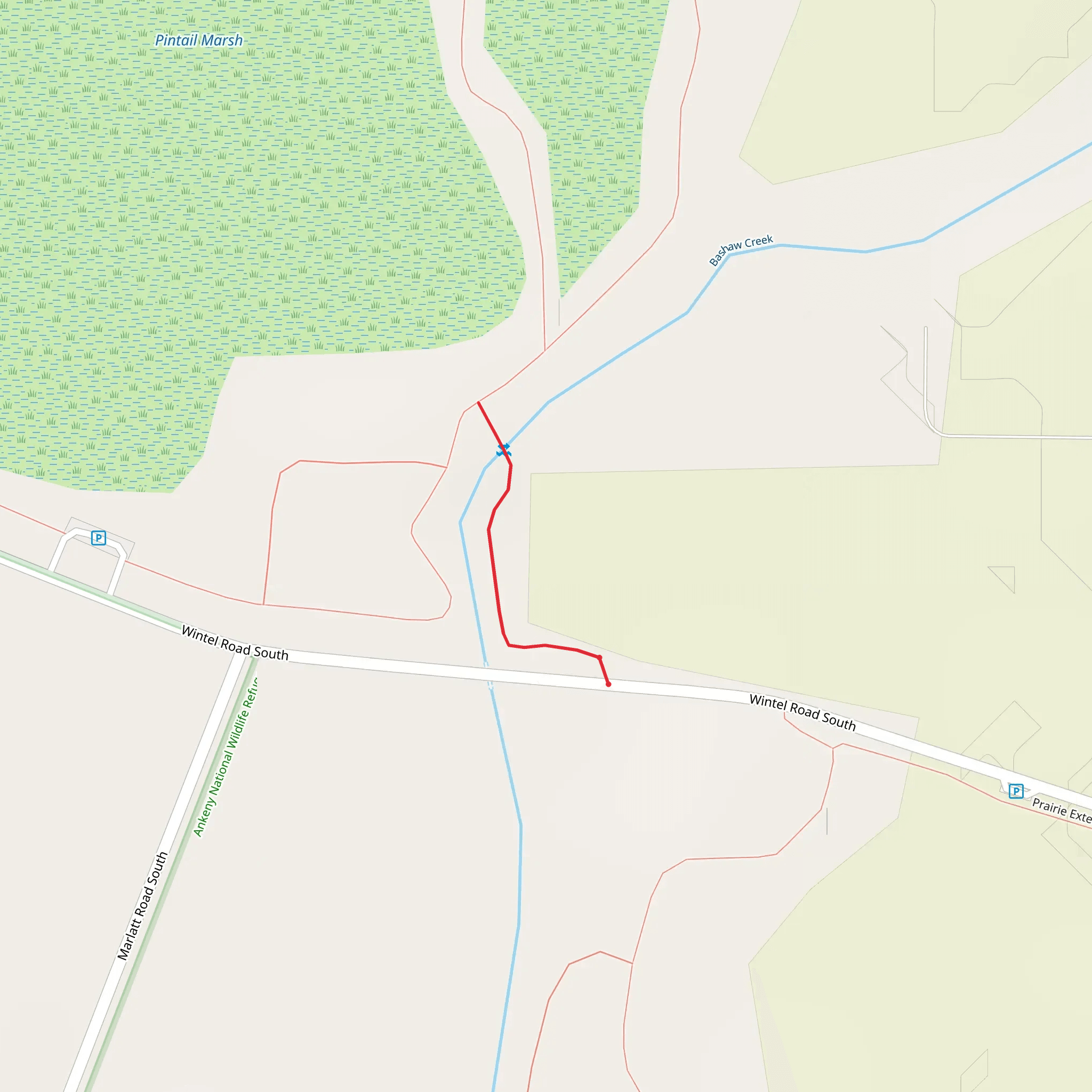 Bashaw Creek from Wintel Road South mobile static map