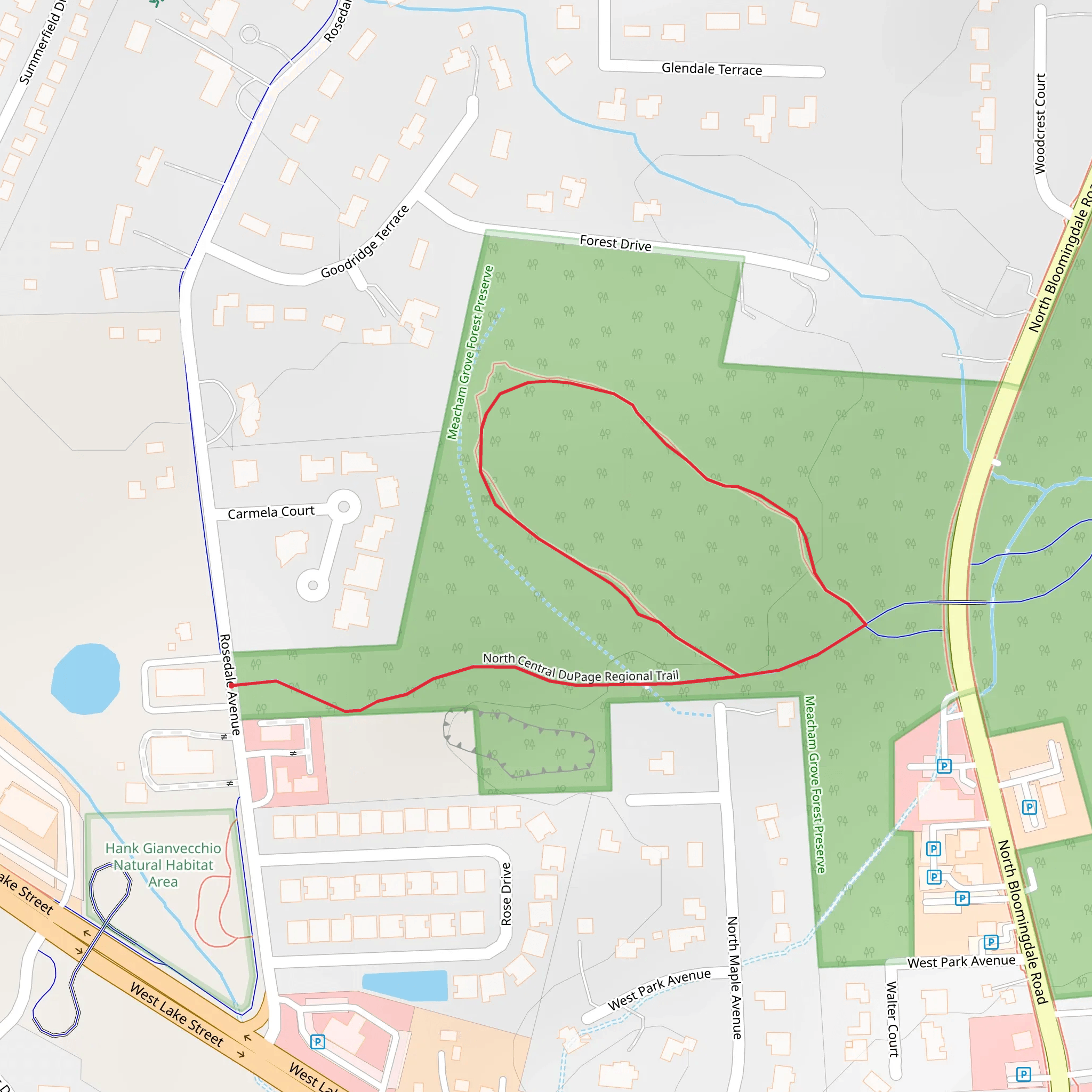 North Central DuPage Regional Loop Trail mobile static map