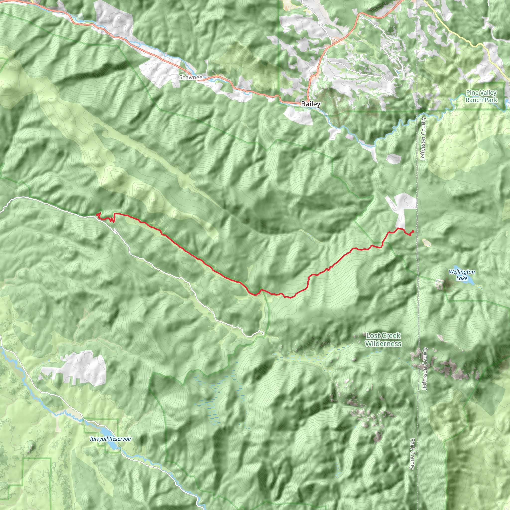 Colorado Trail - Segment 4 mobile static map