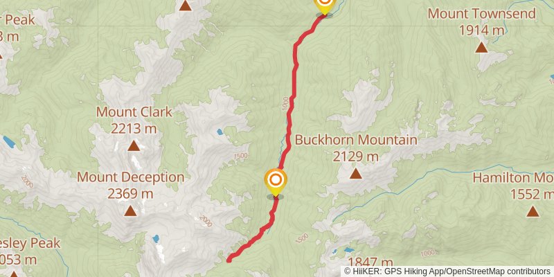 Heather Creek Trail stage 2 Map