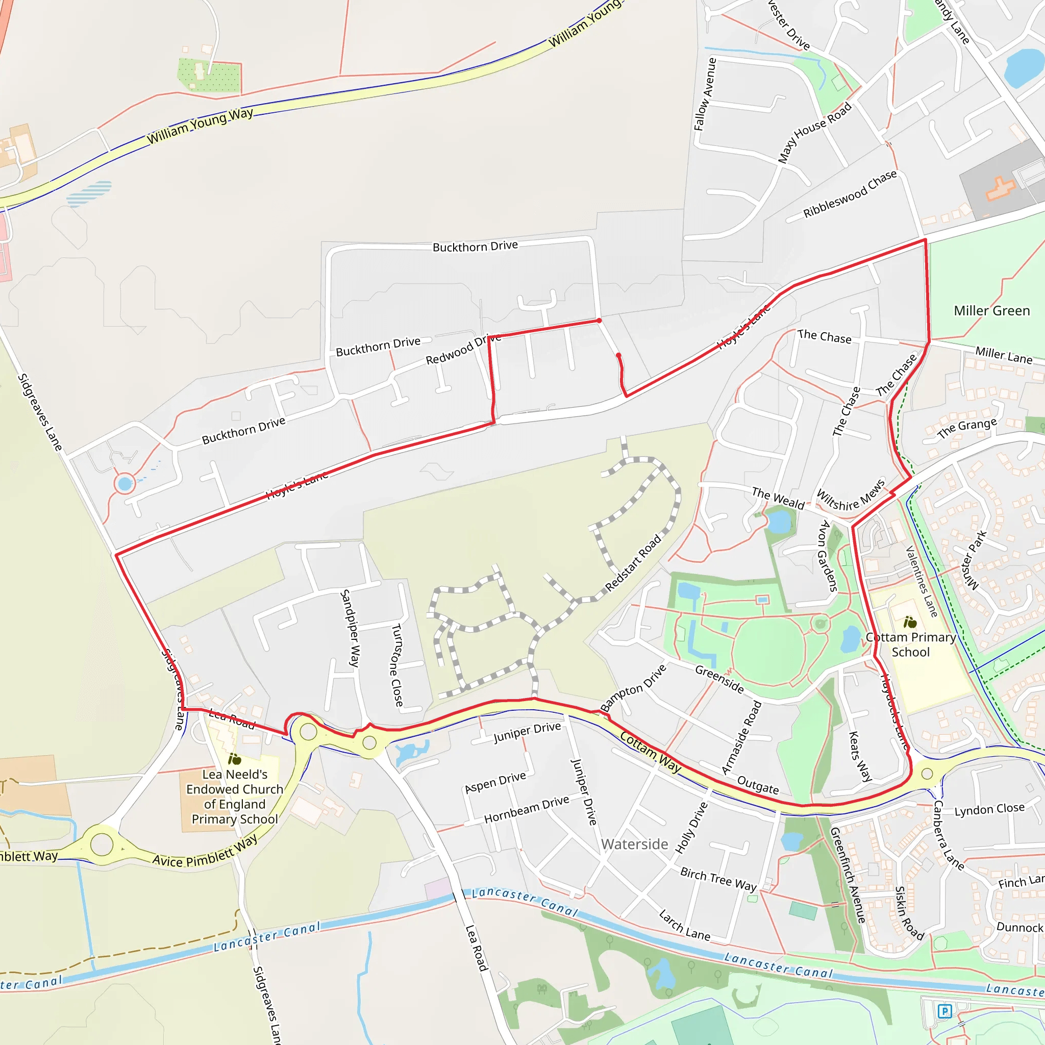 Cottom Way Arches and Kings Maze Loop mobile static map