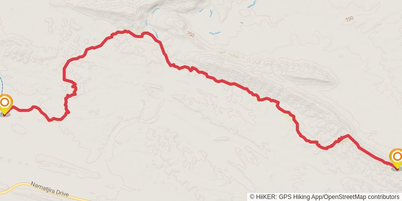 Larapinta Trail stage 10 Map