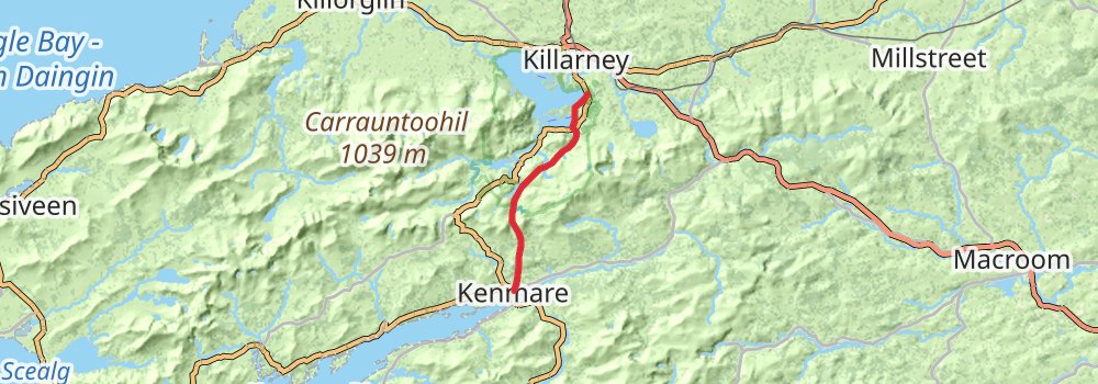 E8 Coast To Coast Walk Ireland stage 6 Map