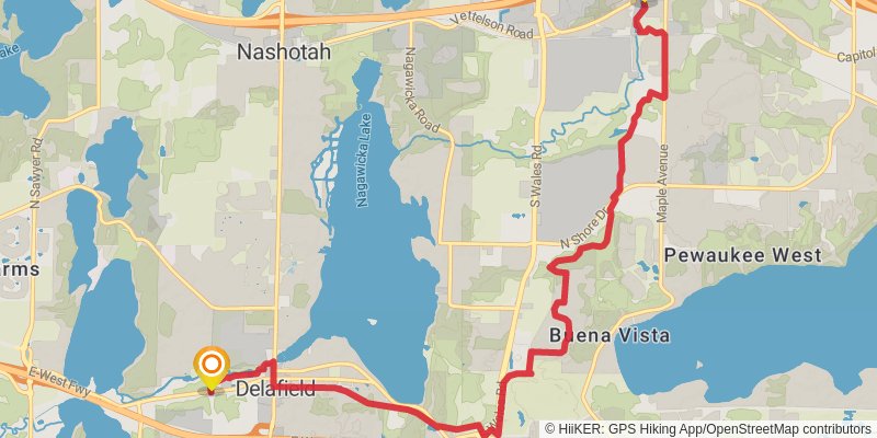 Ice Age National Scenic Trail stage 69 Map