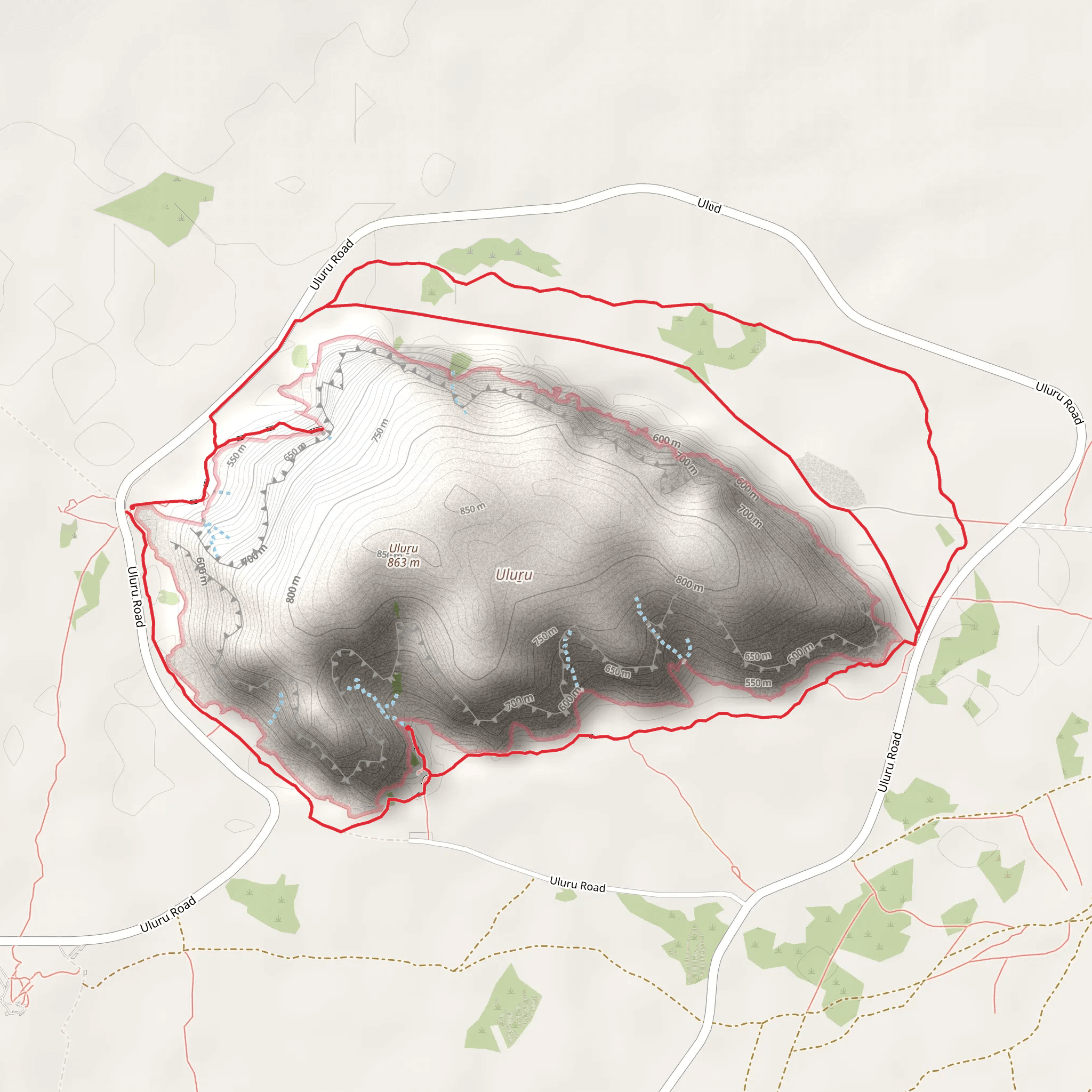 Uluru Base Walk mobile static map