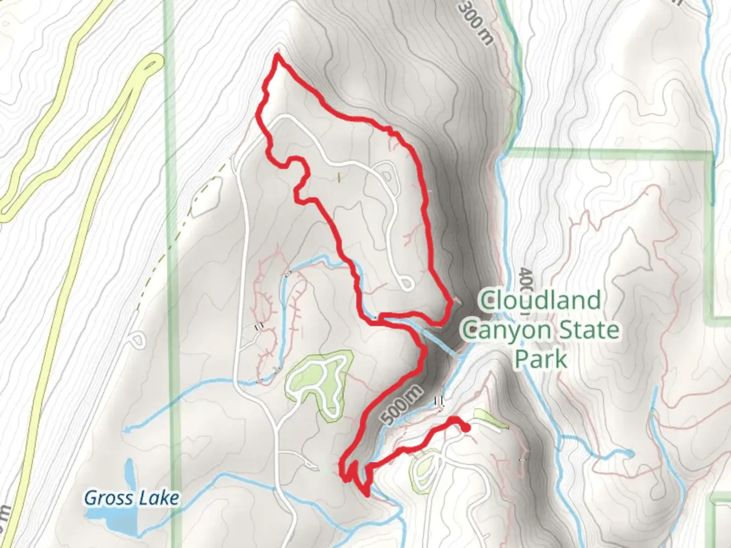 An image depicting the trail West Rim Loop Trail and its surrounding area.