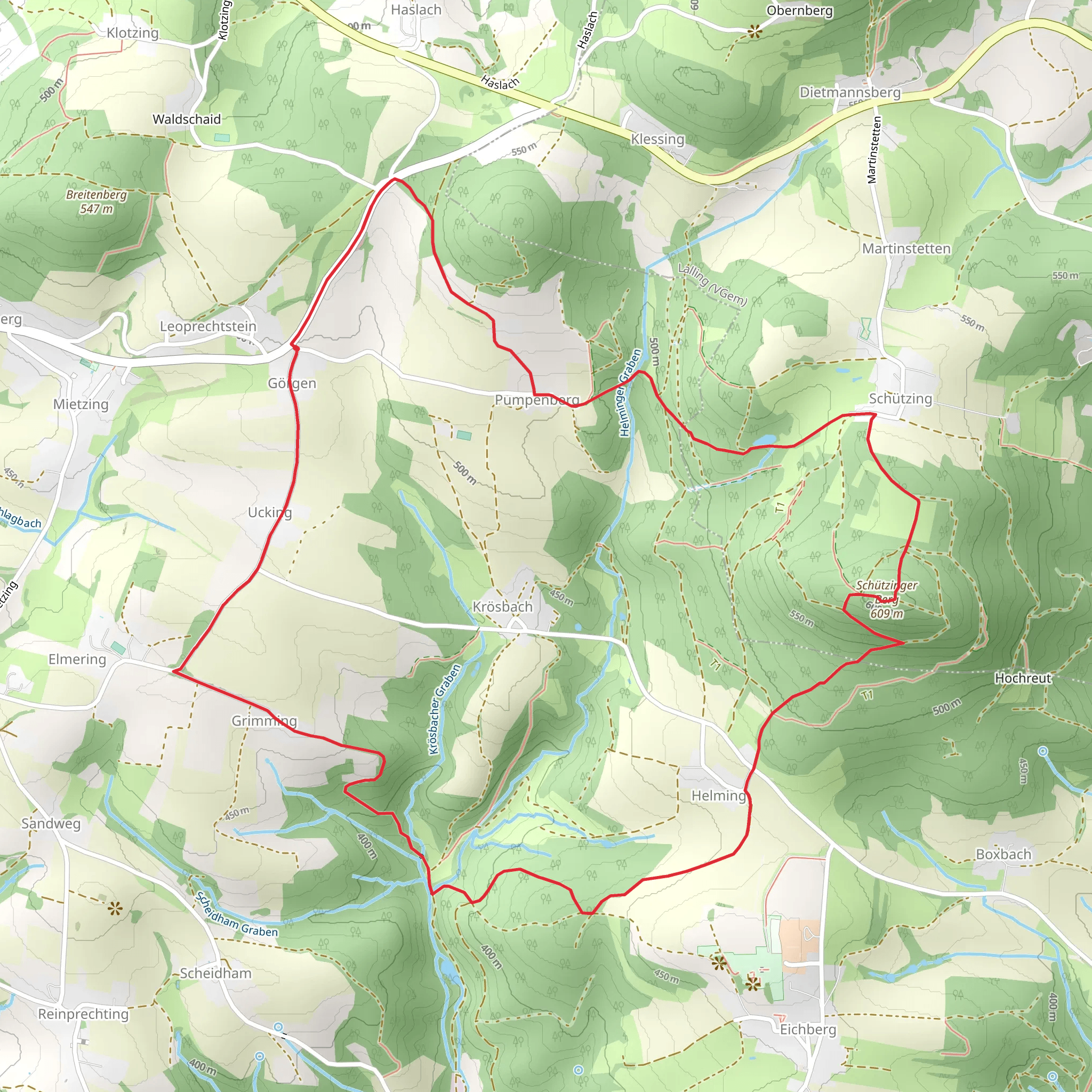 Deggendorf Rundwanderweg mobile static map