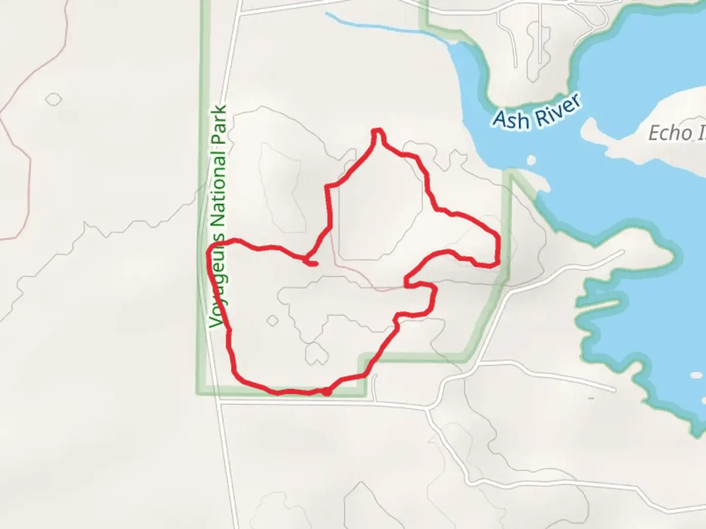 An image depicting the trail Echo Bay Hiking Loop Trail and its surrounding area.