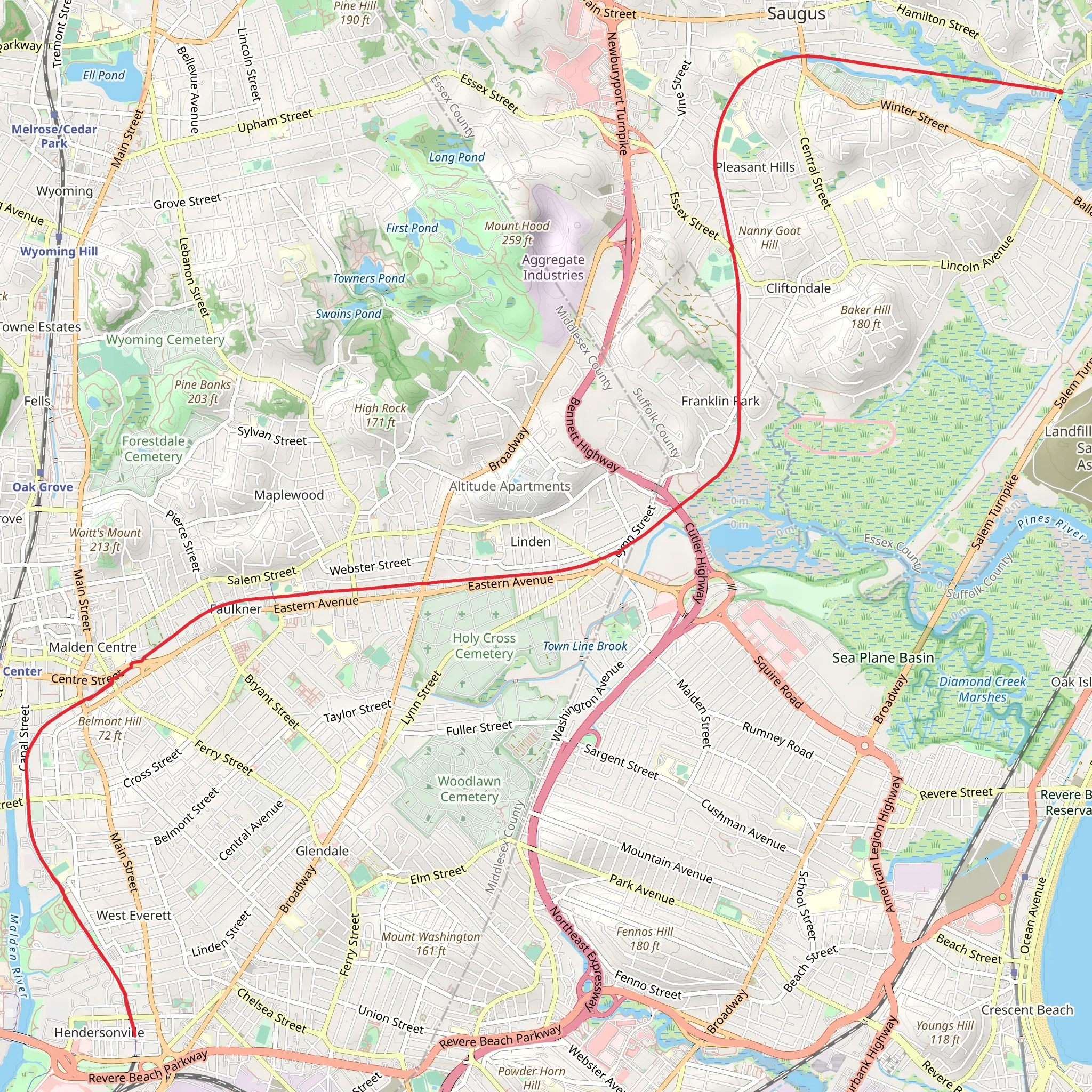 Northern Strand Community Trail mobile static map