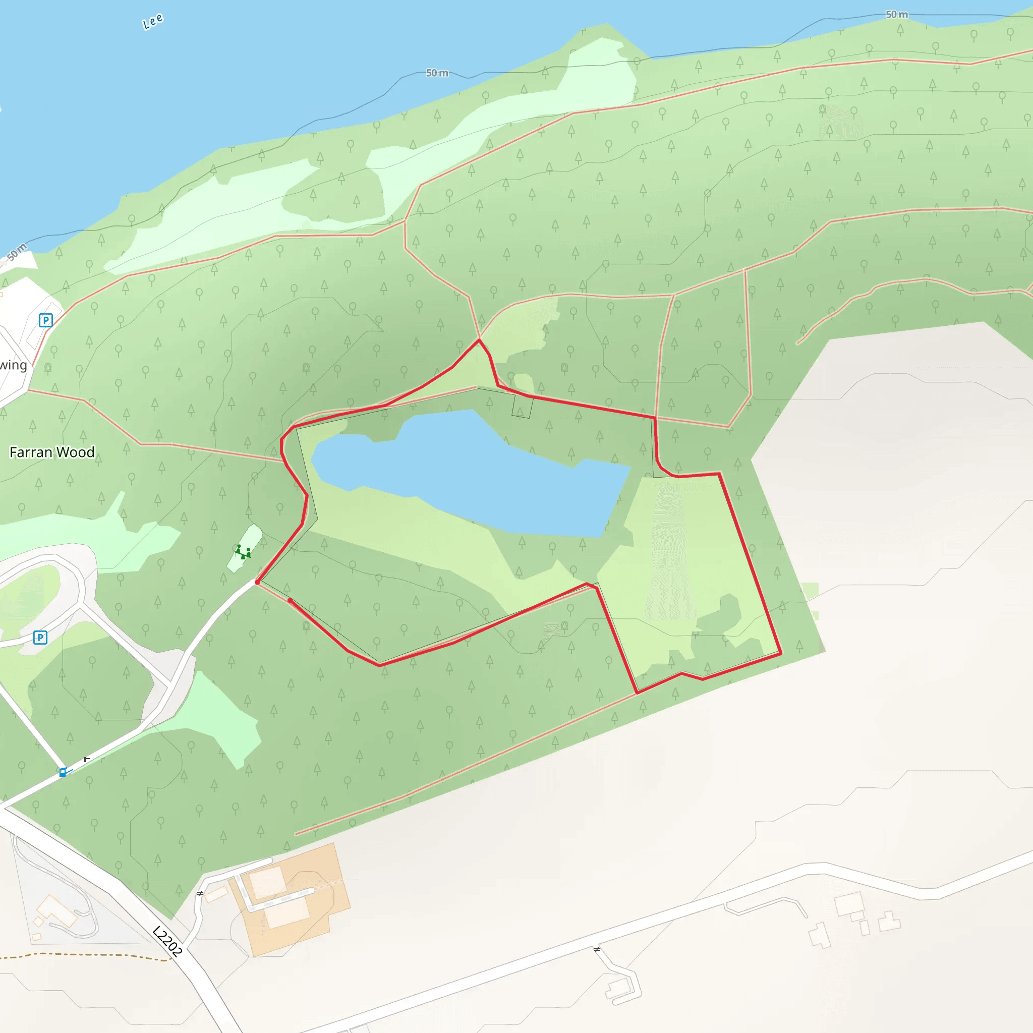 Farran Forest Park - Enclosure Trail mobile static map