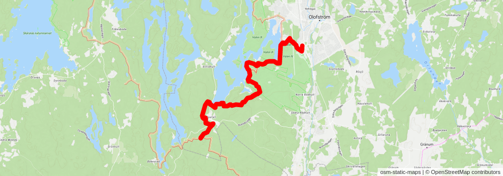 Skåneleden 1 spur 1 Map