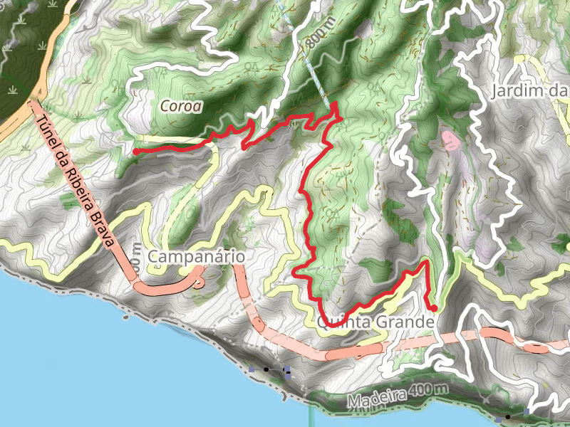 Levada do Norte mobile static map